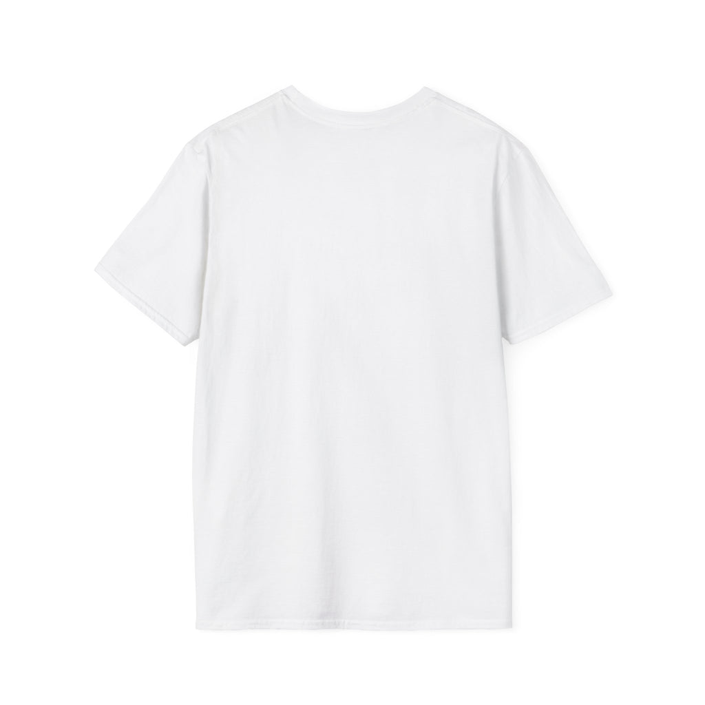 White T shirt, back of, on white background